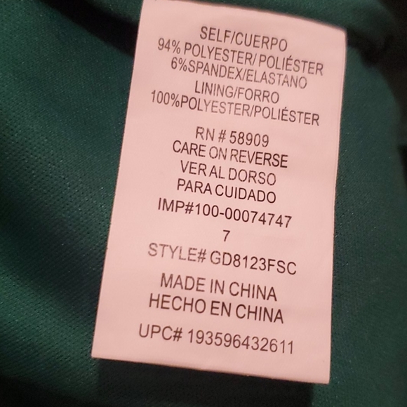 GB GIRLS GREEN DRESS - Picture 3 of 3